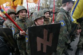 Марш в честь 66-й годовщины УПА