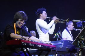 Nataliya Lebedeva, Denis Adu and Bogdan Gumenyuk