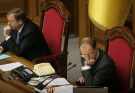 Arseniy Yatsenyuk and Aleksandr Lavrinovich