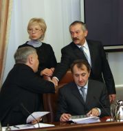 Виктор Пинзеник, Юрий Ехануров, Богдан Данилишин и Людмила Денисова