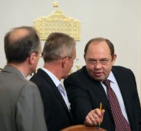 Vitaliy Gayduk, Boris Timonkin and Dominique Menu