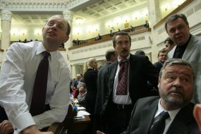 Arseniy Yatsenyuk, Andrey Shkіl and Ivan Plyushch