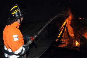 Пожар на фабрике в Харькове