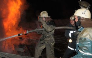 Пожар на фабрике в Харькове