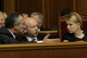 Виктор Пинзеник, Александр Турчинов и Юлия Тимошенко