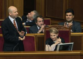 Александр Турчинов, Богдан Данилишин и Юлия Тимошенко