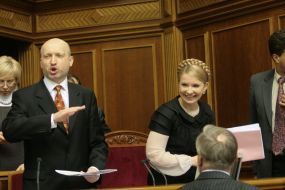 Александр Турчинов и Юлия Тимошенко
