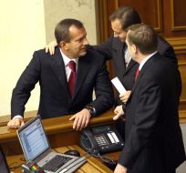 Andrey Klyuev, Nikolay Tomenko and Aleksandr Lavrinovich