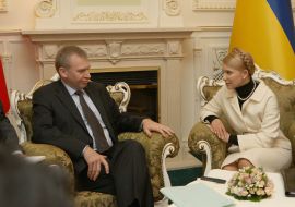 Yuliya Timoshenko and Yves Leterme