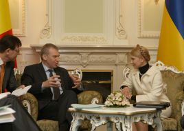 Yuliya Timoshenko and Yves Leterme