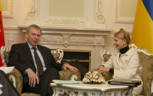 Yuliya Timoshenko and Yves Leterme
