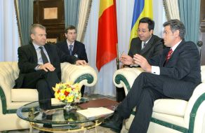 Viktor Yushchenko and Yves Leterme