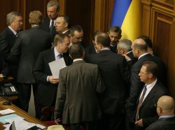 Aleksandr Lavrinovich and Arseny Yatsenyuk