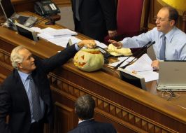 Arseny Yatsenyuk and Aleksandr Stoyan