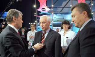 Viktor Yushchenko, Nikolay Azarov and Viktor Yanukovich