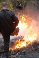 Ecological action ”Burning of networks of poachers”