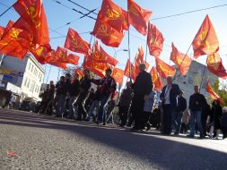 Mass-meeting, devoted to 91th anniversary оf October socialistic revolution