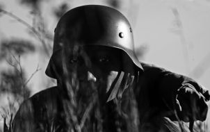 Participant of reconstruction of fights