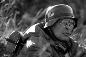 Participant of reconstruction of fights