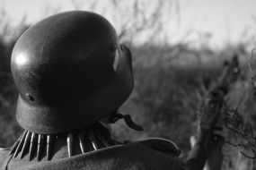 Participant of reconstruction of fights