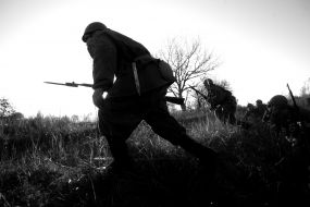 Participants of reconstruction of fights