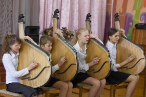 Students general special boarding-school №5 for blind children