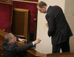 Arseniy Yatsenyuk and Yuriy Karmazin