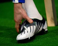 Football boots of Maksim Shatskikh