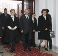 Yuliya Timoshenko and Vladimir Putin