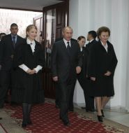 Yuliya Timoshenko and Vladimir Putin