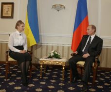 Юлия Тимошенко и Владимир Путин