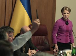 Yulia Timoshenko, Grigoriy Nemyrya and Aleksandr Turchinov