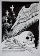 One of exhibition works