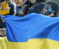 Ukraine’s soccer team fan