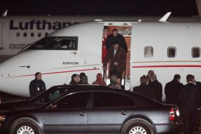 Михаил Саакашвили в аэропорту Борисполь