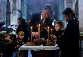 Victor Yushchenko with family