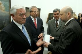 Валдас Адамкус, Альгирдас Кумжа и Александр Турчинов