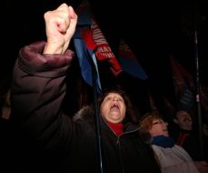 Nataliya Vitrenko’s block supporter