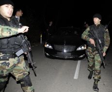 Автомобиль с президентами Грузии и Польши