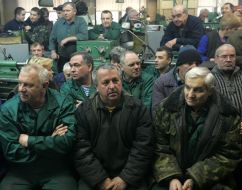 Workers of factory ”Artem”