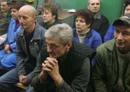 Workers of factory ”Artem”