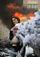 Пожар в Центральном универмаге в городе Макеевка