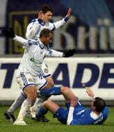 Andrey Vorobey, Taras Mikhalik and Badr El Kaddouri