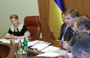 Yuliya Timoshenko, Iosif Vinskiy and Vadim Gurzhos