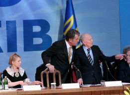 Viktor Yushchenko, Boris Paton and Yulia Timoshenko