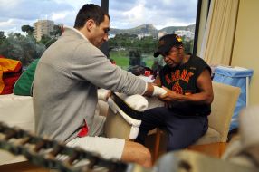 Vladimir Klichko and Emanuel Steward