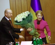Yuliya Timoshenko and Aleksandr Turchinov