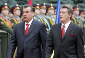 Emomali Rakhmon (Rakhmonov) and Viktor Yushchenko