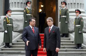 Emomali Rakhmon (Rakhmonov) and Viktor Yushchenko