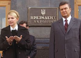 Yuliya Timoshenko and Viktor Yanukovich